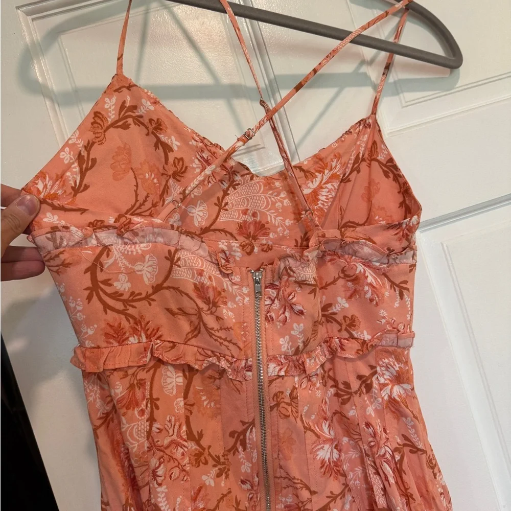 Petal & Pup Pink Midi Sundress Spaghetti Strap Wedding Guest - Picture 3 of 4